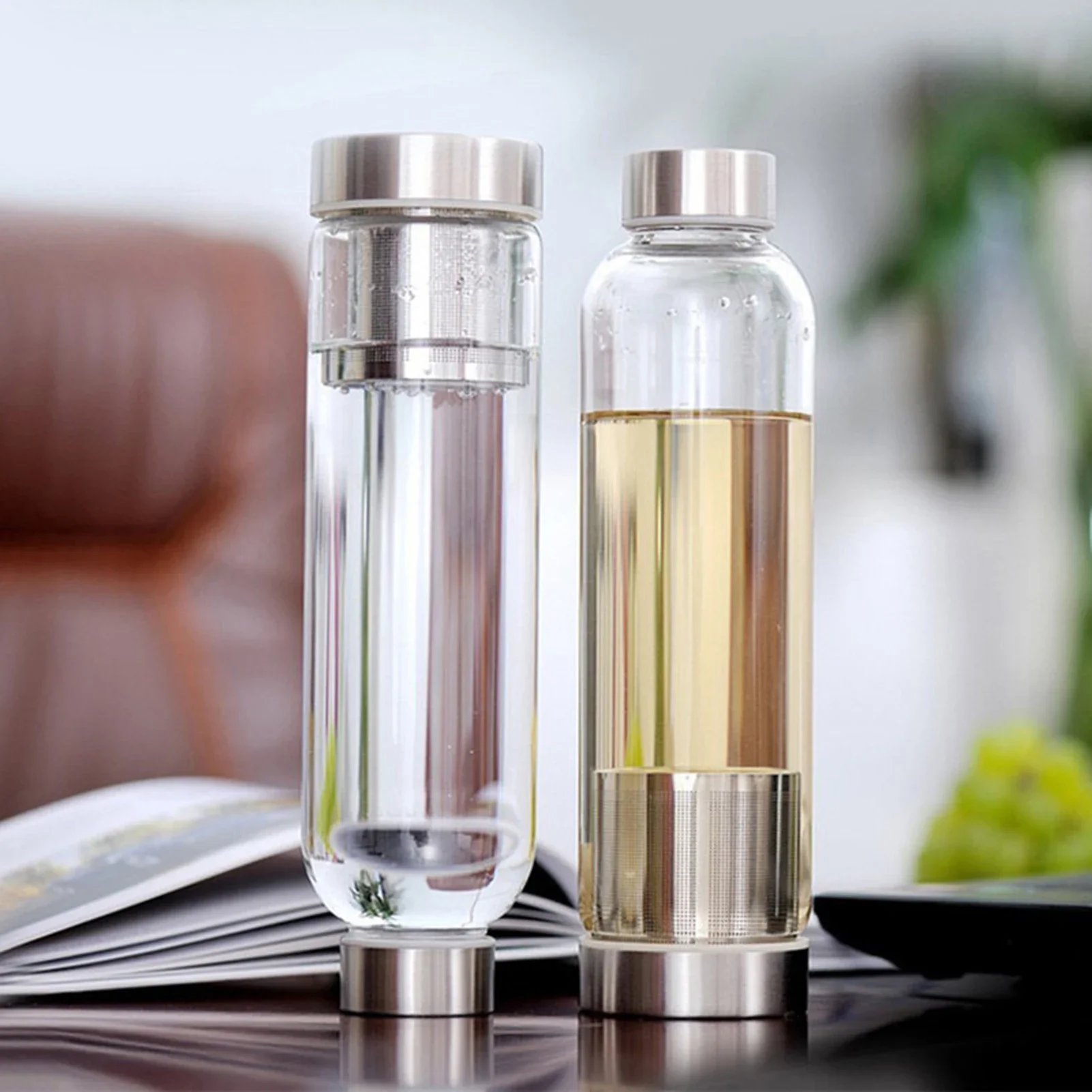 유리 소재 스포츠 물병, 차 거름망 내장 텀블러, 휴대 - Outdoor Sport Glass Water Bottle 리뷰 및 가격